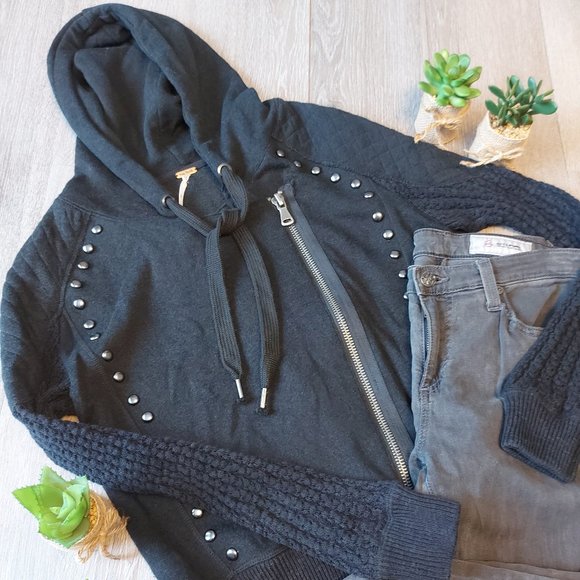 Free People Tops - Free People Asymmetrical Zip Hoodie